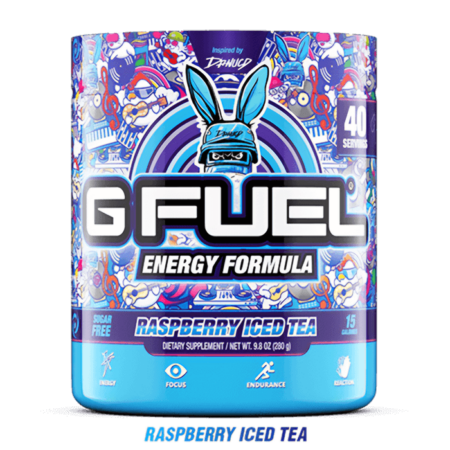 Gfuel raspberry iced tea