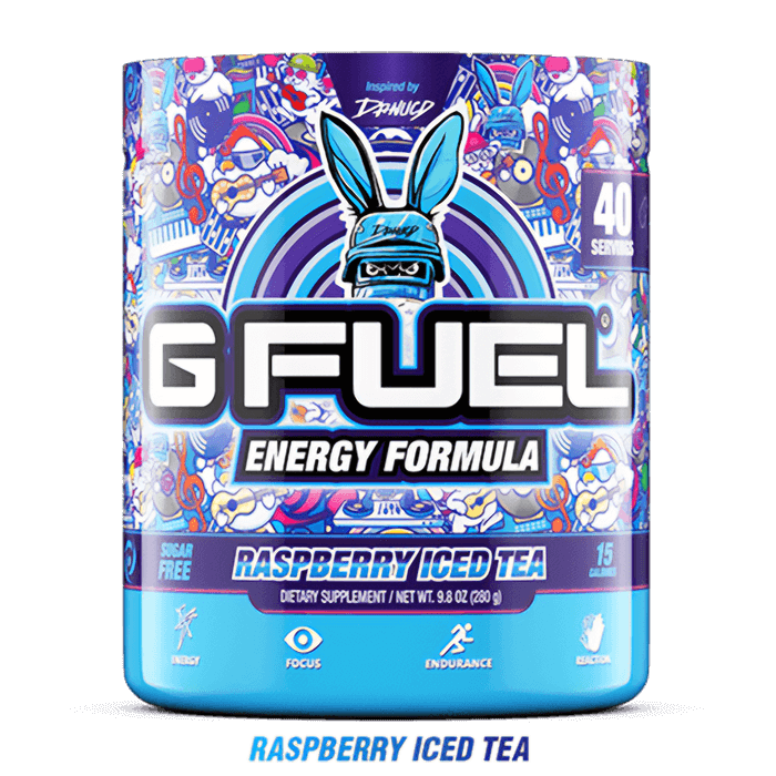 Gfuel raspberry iced tea