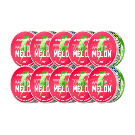 X-Gamer Energy Pouches Watermelon 10-pack