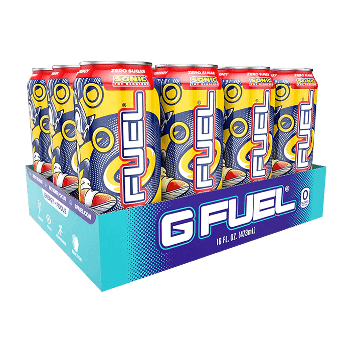 GFUEL Sonic Peach Rings Cans 12-Pack