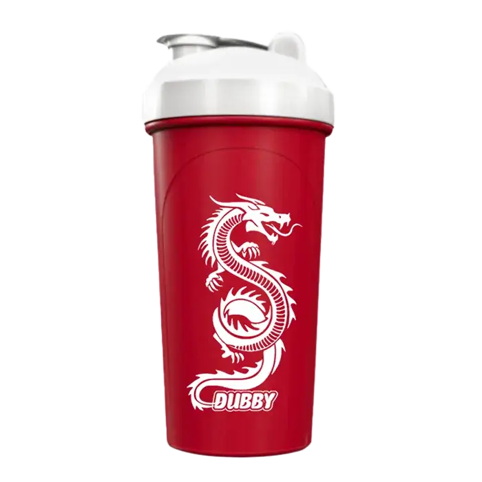 Dubby White Dragon Red Shaker