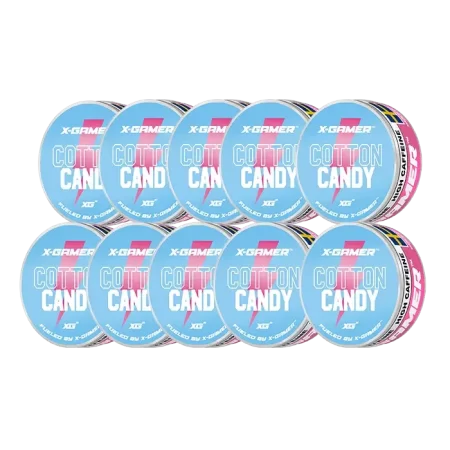 X-Gamer Energy Pouches Cotton Candy 10 pack