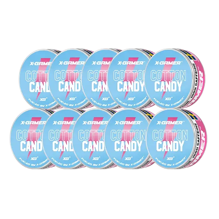 X-Gamer Energy Pouches Cotton Candy 10 pack