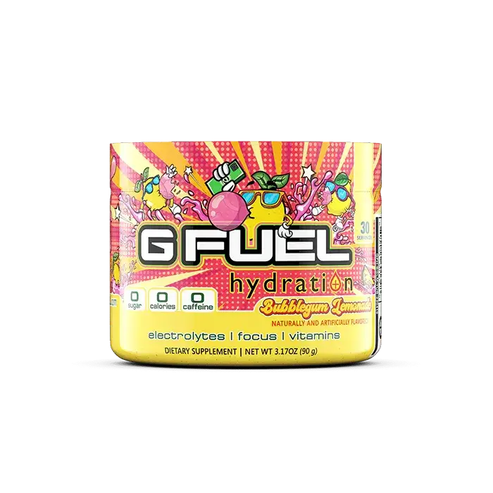 GFUEL Hydration Bubblegum Lemonade