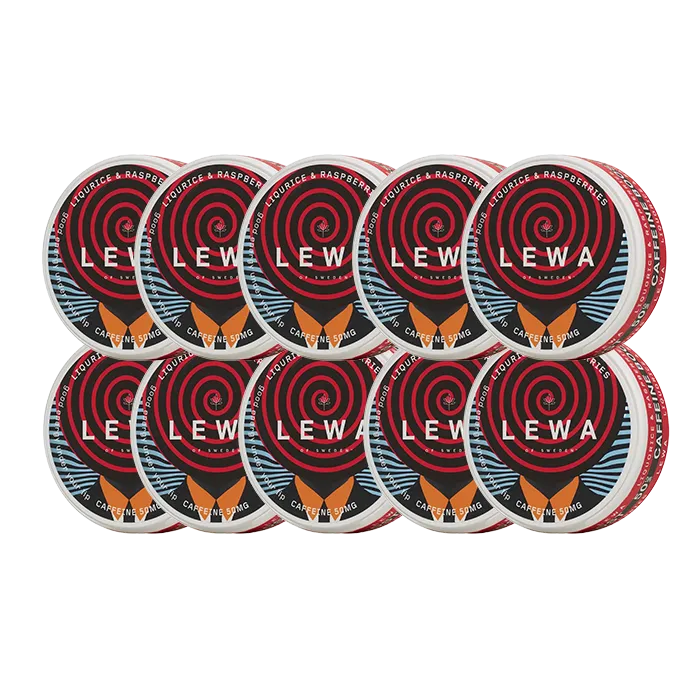 LEWA Energy Pouches Liqurice & Raspberry 10-pack