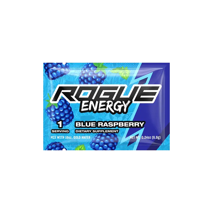 Rogue Energy Blue Raspberry Sample