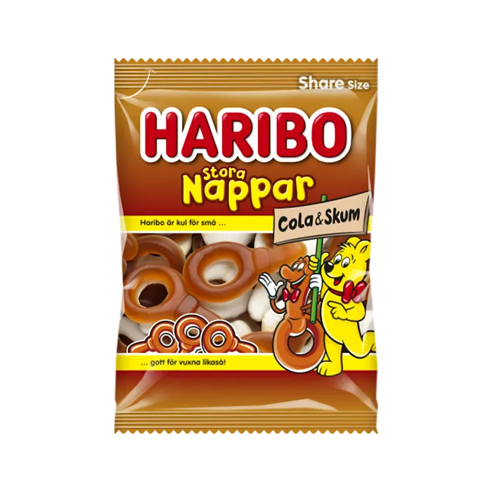 Stora Nappar - Cola & Skum - Haribo